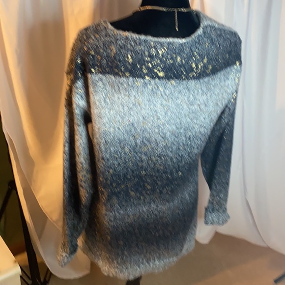 Jana sweater- black and grey w/gold flecks - Picture 8 of 10
